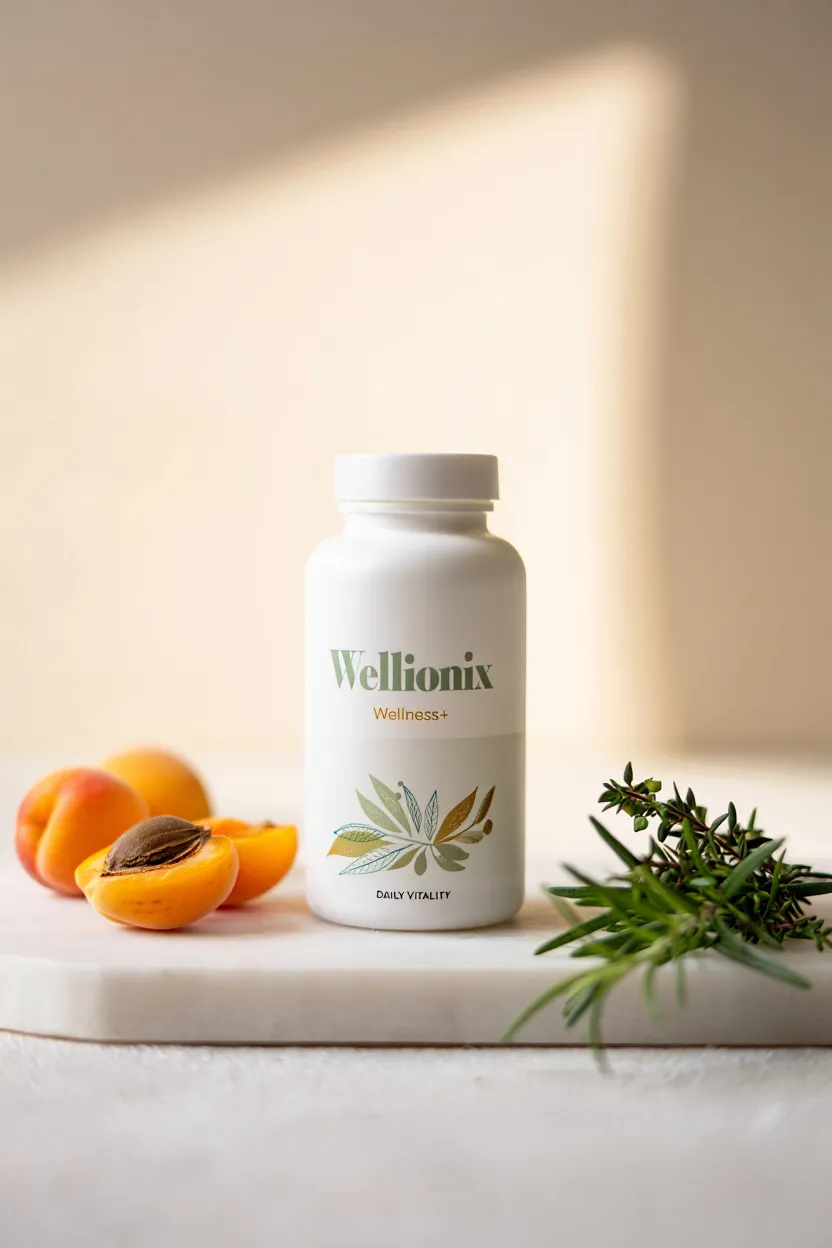 Wellionix wellness supplement bottle with natural ingredients